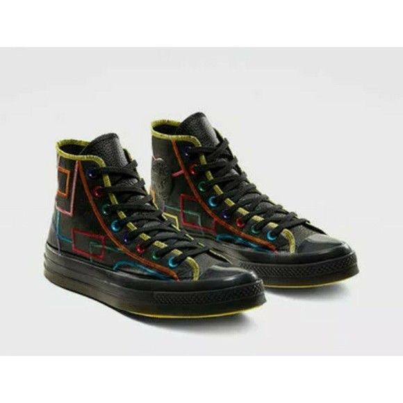 Converse Chuck Taylor 70 Hi 2020 CNY Black Optic Yellow 167330C Men Sz 8 NEW - Picture 2 of 5